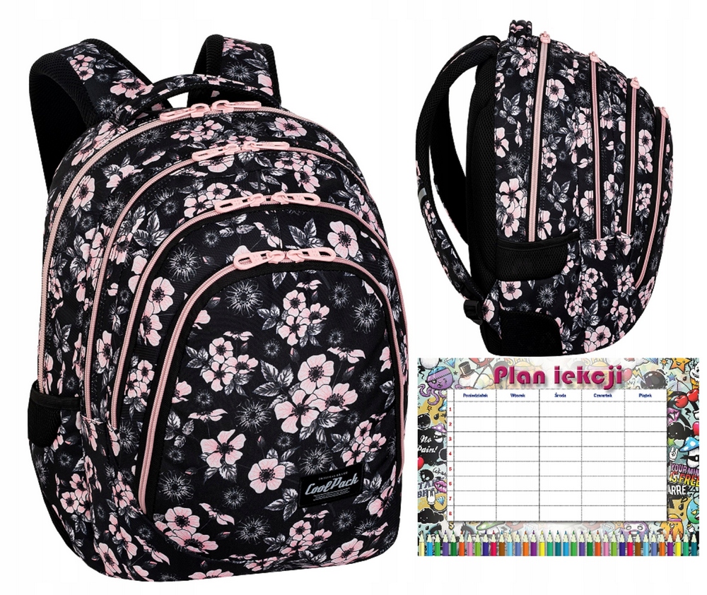 Školský batoh Coolpack s viacerými komorami a organizérom